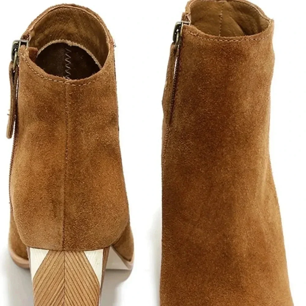 Matisse Metric Fawn Tan Suede Leather Booties. Size 9.5. EUC. - Picture 6 of 6